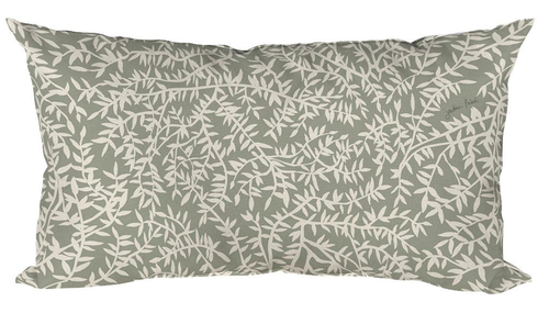 Visuel 1 du produit Coussin déco en polyester/coton vert Cueillette Argile - 50 x 30 x 15 cm