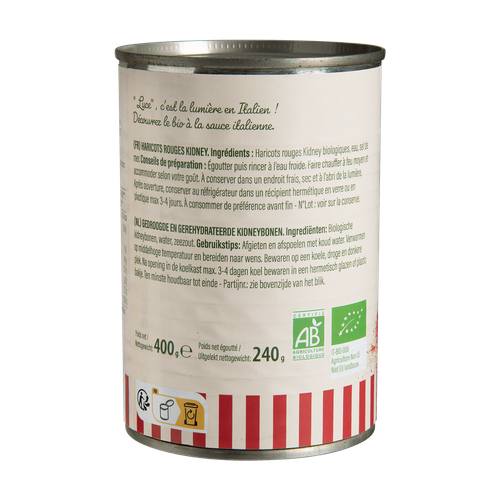 Visuel 3 du produit Haricots rouges kidney bio Luce - 400 g