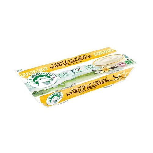 Visuel 1 du produit Yaourt à la grecque au lait de brebis vanille bourbon La Bergerie - 2 x 125 g