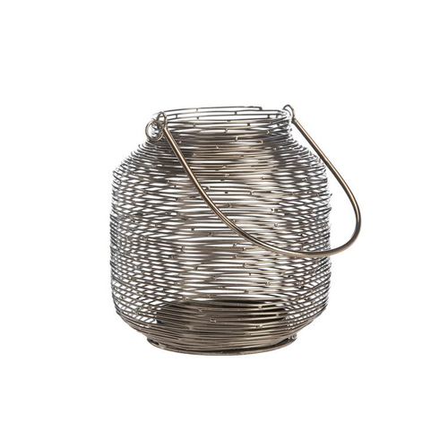 Visuel 1 du produit Lanterne à fils en métal noir - Ø 15 x H 15 cm