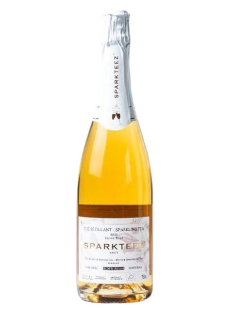 Visuel 2 du produit Thé pétillant rosé sans alcool bio en bouteille de verre Sparkteez - 75 cl