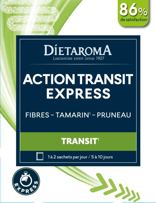 Visuel 1 du produit Complément alimentaire action transit express Dietaroma - 10 sachets