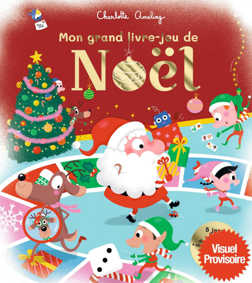 Visuel 1 du produit Livre "Mon grand livre-jeu pour attendre Noël" aux Éditions Milan