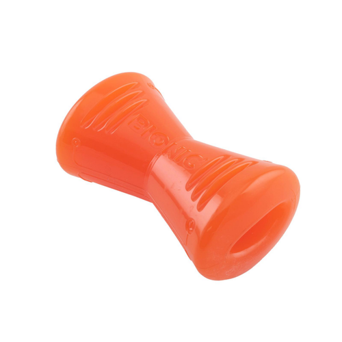 Visuel 1 du produit Jouet pour chien en caoutchouc coloris orange os Bionic - Taille L