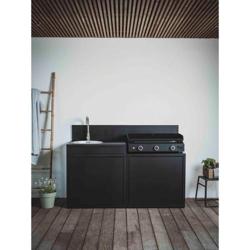 Visuel 7 du produit Support évier coloris noir en acier - 80 x 60 x 109 cm