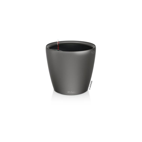 Visuel 1 du produit Pot à réserve d’eau anthracite métallis Lechuza Classico LS kit complet premium - Ø 43 x H 40 cm