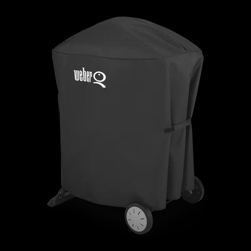 Visuel 1 du produit Housse pour plancha Weber Q1000N et Q2000N avec chariot coloris noir en polyester Weber