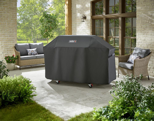 Visuel 1 du produit Housse pour barbecue genesis II 400 SERIE coloris noir en polyester Weber - 110 x 64 cm
