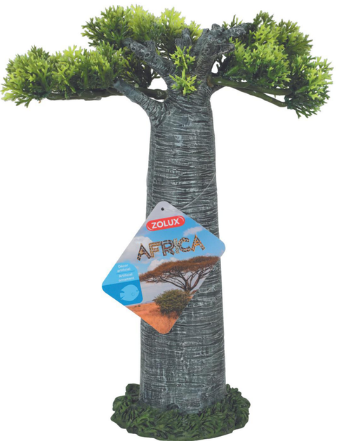 Visuel 1 du produit Décoration pour aquarium en résine coloris gris Zolux Africa Baobab - Taille L