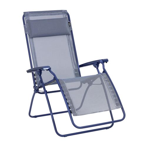 Visuel 1 du produit Fauteuil relax en acier et toile bleu Lafuma R Clip Colorblock - 68 x 88 x 115 cm