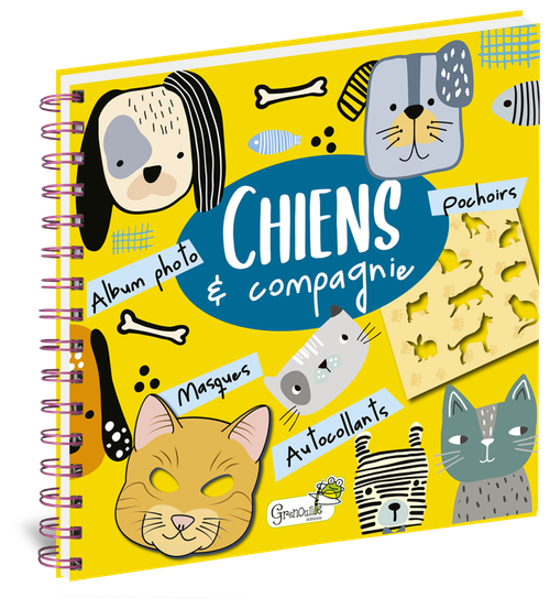 Visuel 1 du produit Livre "Chiens & compagnie - arts & pochoirs" aux Éditions Grenouille