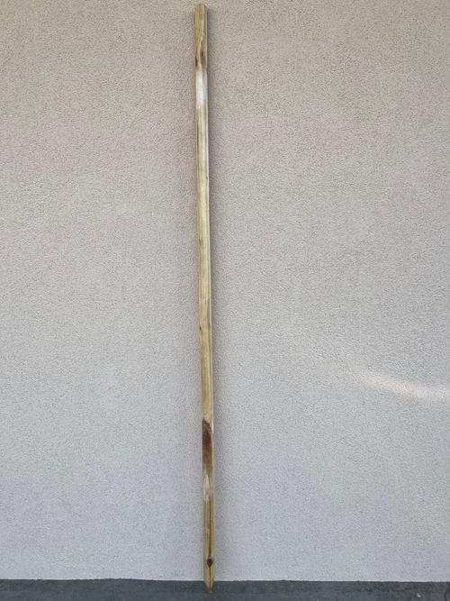 Visuel 1 du produit Tuteur en bois naturel brut pin écorcé Robin Hood - Ø 5 x H 200 cm