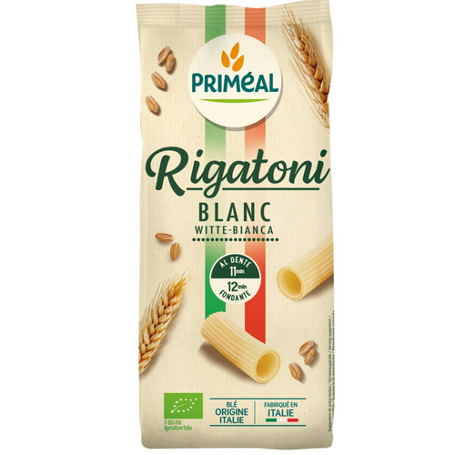 Visuel 1 du produit Rigatoni blanc bio Priméal - 500 g