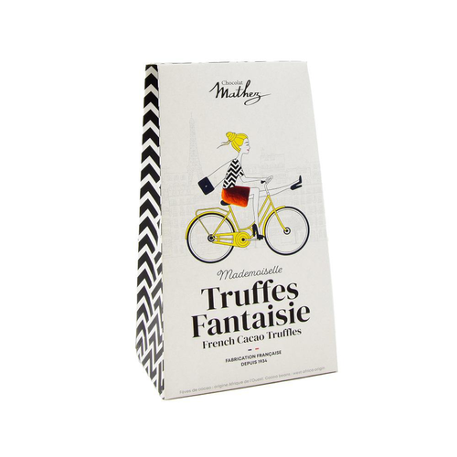 Visuel 1 du produit Truffes nature bio étui Paris chic Mathez - 100 g