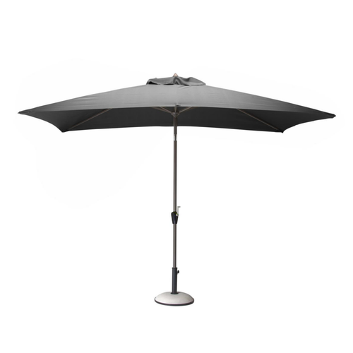 Visuel 1 du produit Parasol droit gris en aluminium Proloisirs Tilt - 3 x 2 m