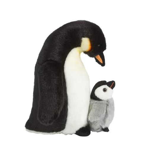 Visuel 1 du produit Peluche pingouin avec poussin Living Nature