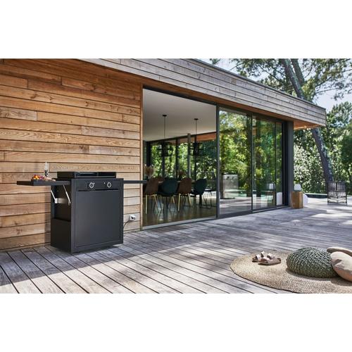 Visuel 7 du produit Plancha Modern électrique coloris noir en acier Forge Adour - 65,5 x 57,3 x 23,8 cm