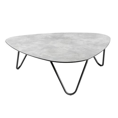 Visuel 1 du produit Table basse Cocoon ciment coloris noir en HPL Lafuma - 96 x 102 x 33 cm