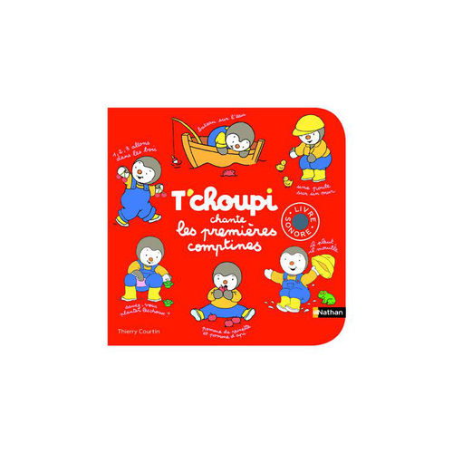 Visuel 1 du produit Le livre " T'choupi chante les premieres comptines " aux Éditions Nathan