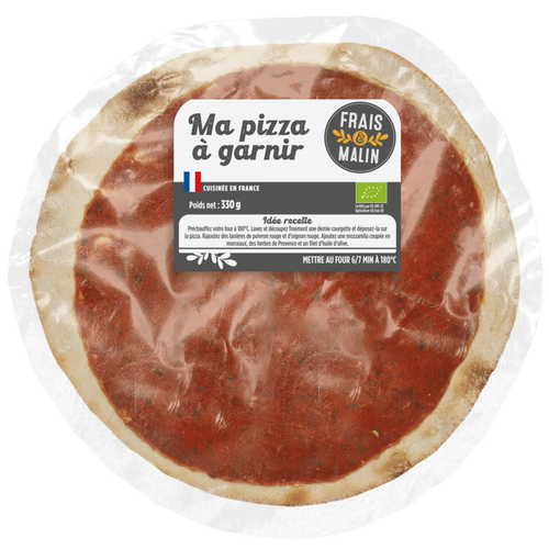 Visuel 1 du produit Ma pizza à garnir bio Frais et malin - 330 g