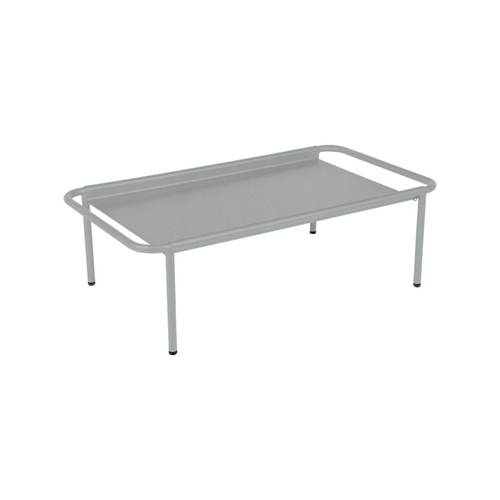 Visuel 1 du produit Table basse déportée Coolside coloris gris en acier Fermob - 115 x 63 cm