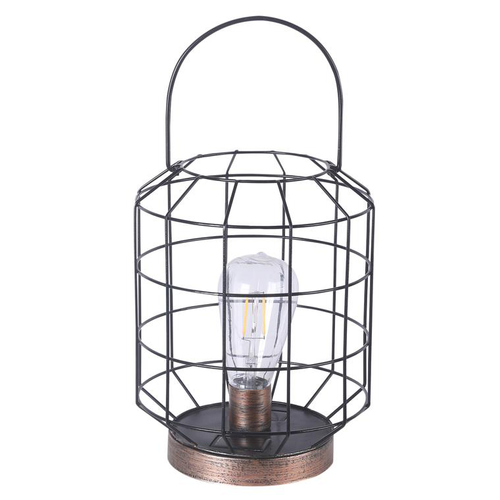 Visuel 1 du produit Lanterne de table solaire en métal et verre 10 lumens Bedfore - Ø 18 x 23,5 cm