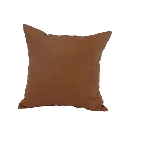 Visuel 1 du produit Coussin déco carré en polyester/coton marron Terre - 40 x 40 x 15 cm