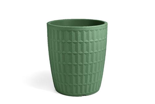 Visuel 1 du produit Pot rond en plastique coloris vert laguna Veca Tyle - Ø 50 cm