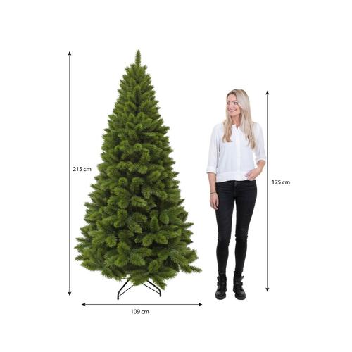 Visuel 4 du produit Sapin de Noël artificiel coloris vert Camden Slim - 215 cm