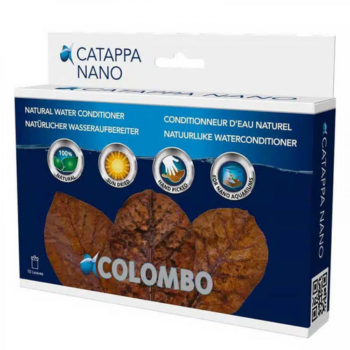 Visuel 1 du produit Feuilles de badamier nano 8-10 cm - spéciales aquarium COLOMBO Catappa - pack de 10