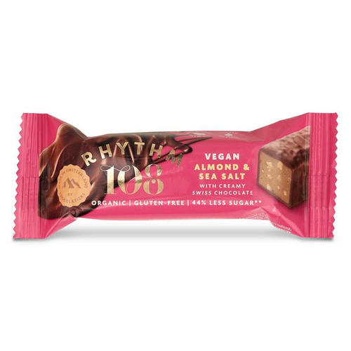 Visuel 1 du produit Barre bio chocolat amande & sel Rythm 108 - 33 g