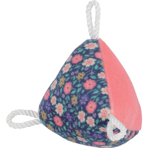 Visuel 1 du produit Jouet pour chat coloris bleu fleur Zolux pyramide Ethi'cat - 6,5 x 4,2 x 6,4 cm