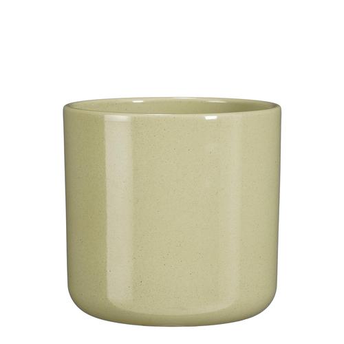 Visuel 1 du produit Pot rond coloris vert en céramique Fedor Mica Decorations - 15 x Ø 17 cm
