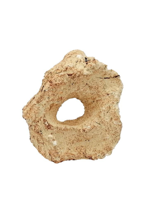 Visuel 1 du produit Décor pour aquarium céramique naturelle coloris beige 1 trou Tyrol - Taille S