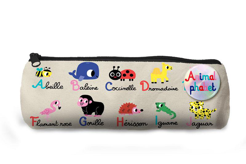 Visuel 1 du produit Trousse animalphabet multicolore Editions Cartes D’art - 23 cm