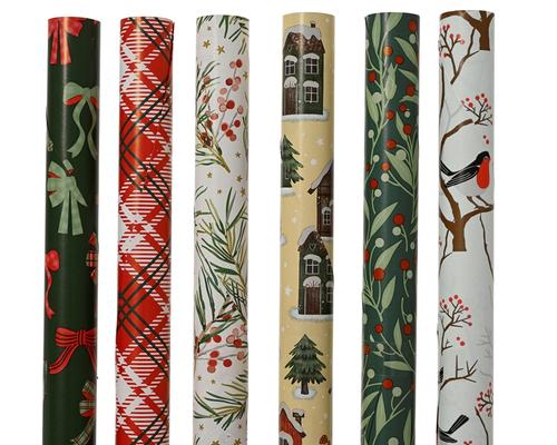 Visuel 1 du produit Papier cadeau de Noël multicolore - 200 x 70 cm