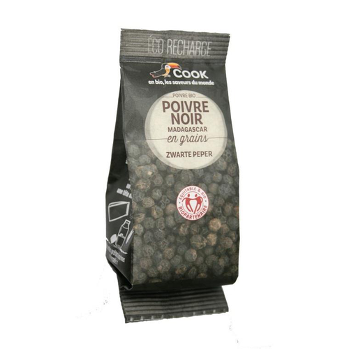 Visuel 1 du produit Poivre Noir en grains bio eco recharge 50g