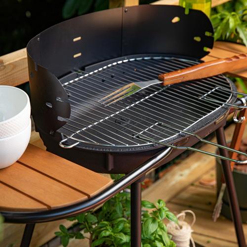 Visuel 2 du produit Barbecue charbon Mini chef tube rond 2 tablettes - 101 x 56 x 89 cm