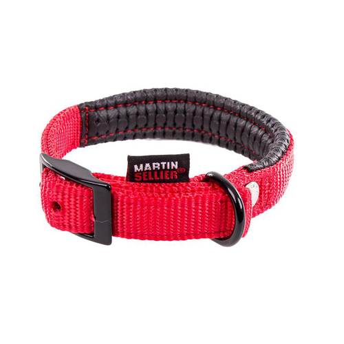 Visuel 1 du produit Collier droit Confort pour chien coloris rouge - 1,6x35 cm