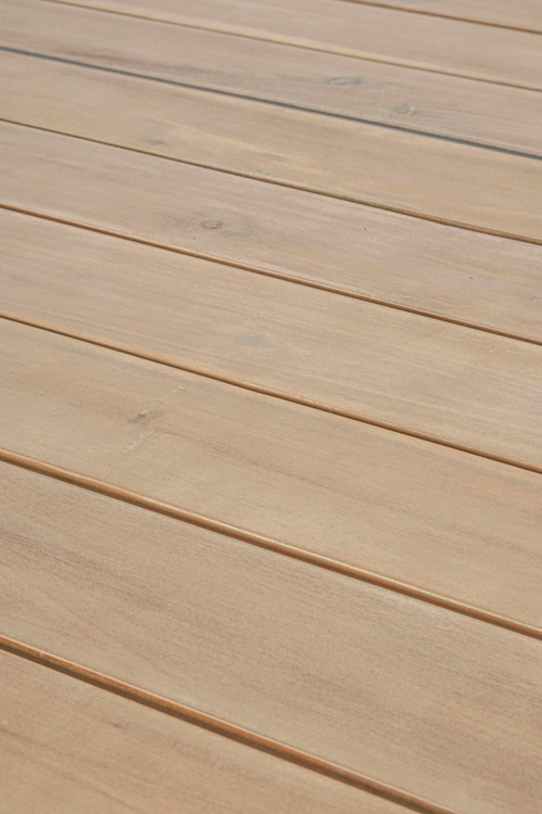 Visuel 7 du produit Table Calla avec allonges naturel coloris bois en aluminium - 160/240 x 100 cm