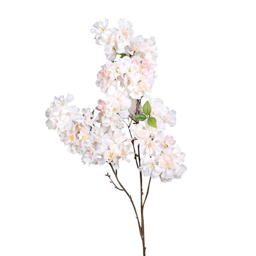 Visuel 1 du produit Branche de cerisier fleurie rose clair - 106 cm
