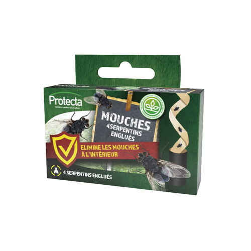Visuel 1 du produit Serpentins tue-mouche Protecta - L'étui de 4