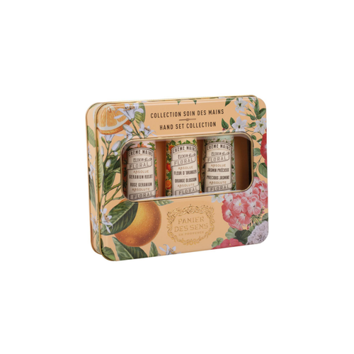 Visuel 1 du produit Coffret 3 crèmes mains Les Absolues Fleur d'oranger, géranium, jasmin Panier des Sens - 3 x 30 ml