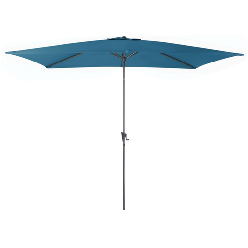 Visuel 1 du produit Parasol droit inclinable bleu en aluminium Proloisirs Tilt - 3 x 2 m