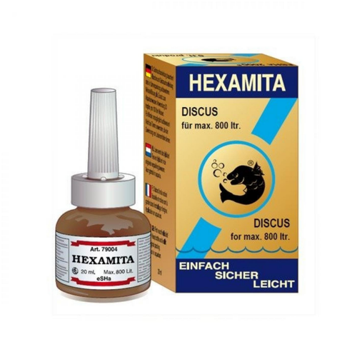 Visuel 1 du produit Traitement maladie Discus et Cichlidés, ESHA Hexamita - 20ml