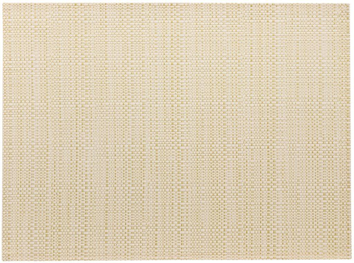 Visuel 1 du produit Set de table neige/or en PVC tissé Canna - 33 x 45 cm