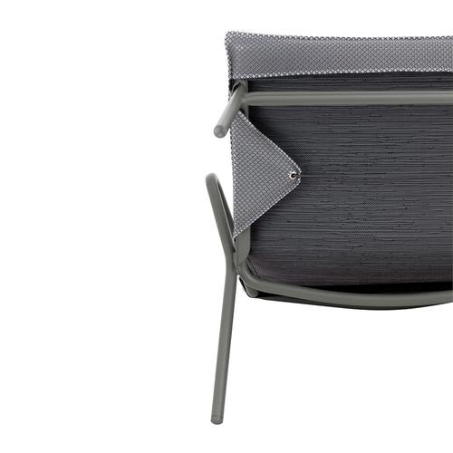 Visuel 5 du produit Canapé d'extérieur en aluminium coloris gris Vence BeComfort Lafuma - 123 x 69 x 70 cm