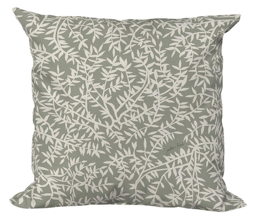 Visuel 1 du produit Coussin déco carré en polyester/coton vert Cueillette Argile - 40 x 40 x 15 cm