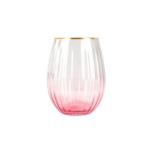 Visuel 1 du produit Ensemble de 4 gobelets en verre rose Gatsby - 59 cl