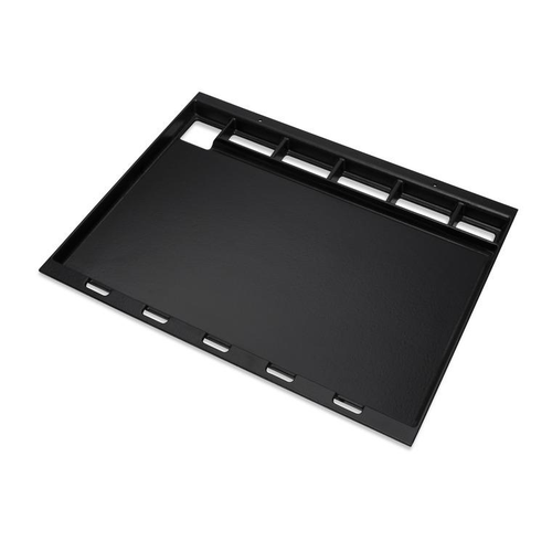 Visuel 1 du produit Plancha grand format pour Spirit 3 brûleurs coloris noir en fonte émaillée Weber - 3 x 44 x 57,5 cm